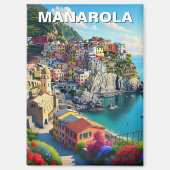 Italië Manarola Cinqua Terra Magneet (Voorkant)