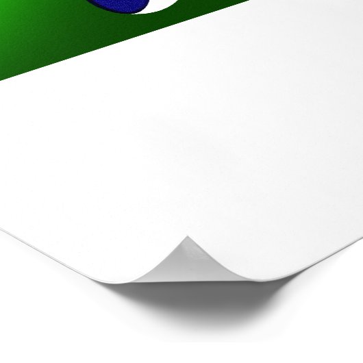 Italië Mannen Athlete football Italia vlag ventila Poster (Hoek)