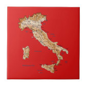 Italië - Map Tile Tegeltje (Voorkant)