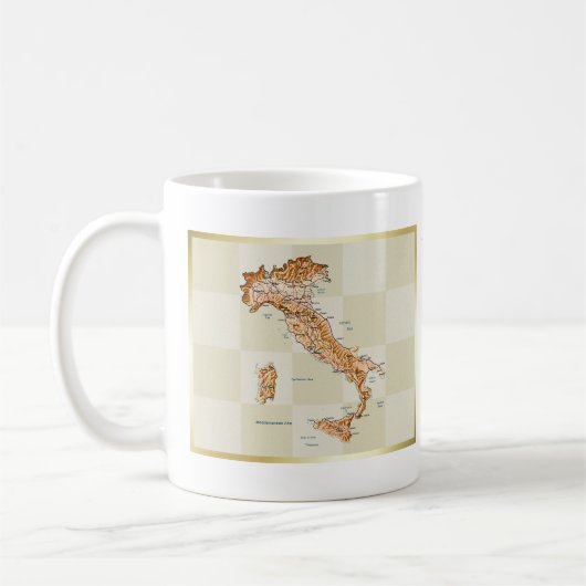 Italië Markering + Kaart Mok (Links)