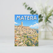 Italië Matera Reizen Briefkaart (Staand voorkant)