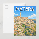 Italië Matera Reizen Briefkaart (Voorkant / Achterkant)