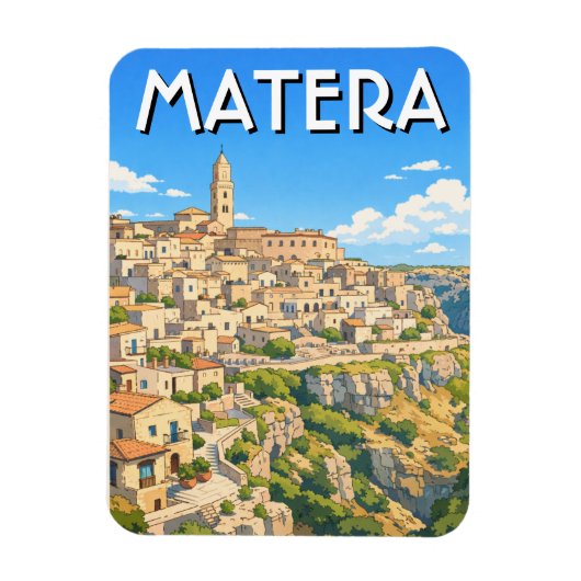 Italië Matera Reizen Magneet (Verticaal)