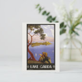 Italië Meer Garda Vintage Revel Briefkaart (Staand voorkant)