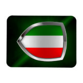 Italië Metallic Emblem Magneet (Horizontaal)