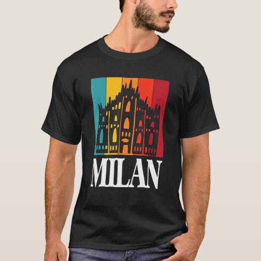 Italië Milaan - Cathedral Dom de Milaan T-shirt (Voorkant)