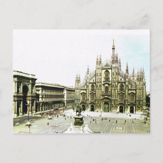  Italië, Milanese kathedraal Briefkaart (Voorkant)