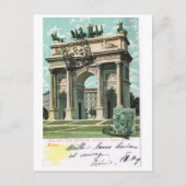  Italië, Milano, Arc della Pace 1904 Briefkaart (Voorkant)