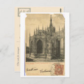  Italië, Milano, Duomo 1900 Briefkaart (Voorkant / Achterkant)