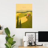 Italië Minimale Reisposter Poster (Thuiskantoor)