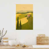 Italië Minimale Reisposter Poster (Keuken)