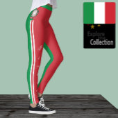 Italië mode leggings, Italiaans Vlag/sport Leggings