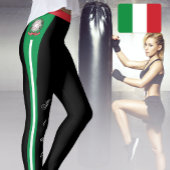 Italië mode leggings, patriottische, Italiaanse vl Leggings