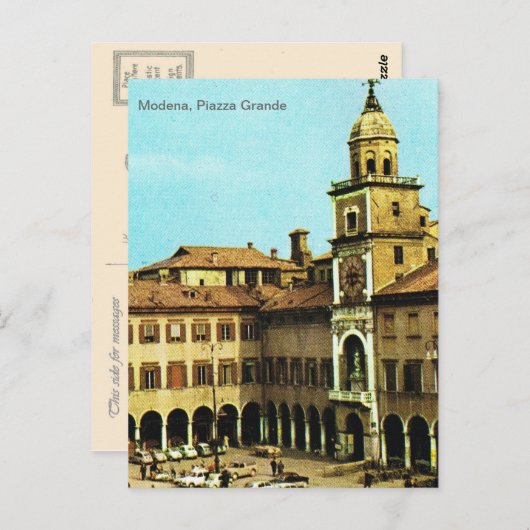  Italië, Modena, Piazza Grande Briefkaart (Voorkant / Achterkant)