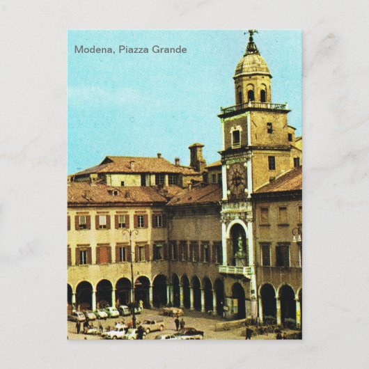 Italië, Modena, Piazza Grande Briefkaart (Voorkant)