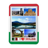 Italië - Molise - I Love - Magnet Magneet (Verticaal)