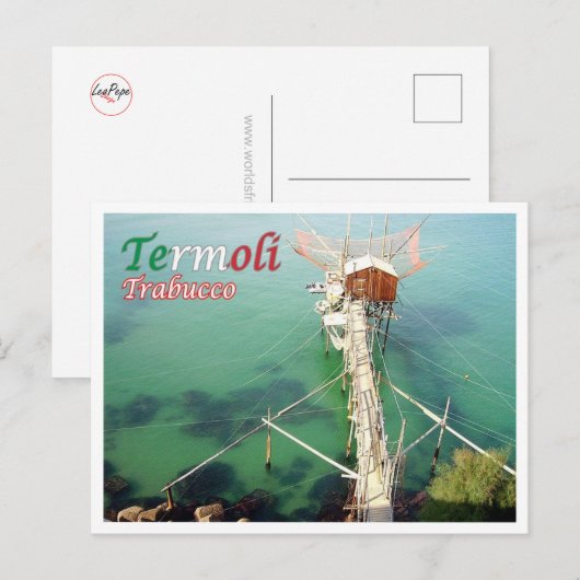 Italië - Molise - Termoli - Il Trabucco - Briefkaart (Voorkant / Achterkant)