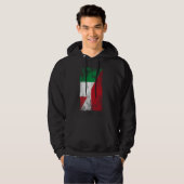 Italië Monaco Vlaggen - Italiaans Monegaskisch, Mo Hoodie (Voorkant volledig)