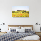 Italië, Monteriggioni, Gezichtsveld van Canvas Afdruk (Insitu (Slaapkamer))