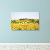 Italië, Monteriggioni, Uitzicht van het Gebied Canvas Afdruk (Insitu (Houten vloer))