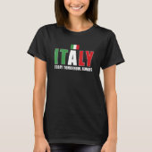 Italië: Morgen altijd Italië Rugby T-shirt (Voorkant)