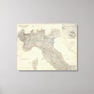 Italië N, midden Canvas Afdruk