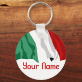 Italië - Naam - FLAG Sleutelhanger (Voorkant)