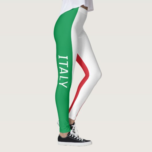 Italië Nationale Vlag Stijl Leggings (Rechts)