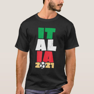 Italië Nationale Vlag Voetbal 2021 T-shirt