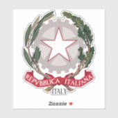 italië nationale wapenstilstand sticker (Vel)