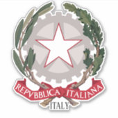 italië nationale wapenstilstand sticker (Voorkant)