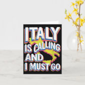 Italië noemt reizen kunst kaart (Gele Bloem)