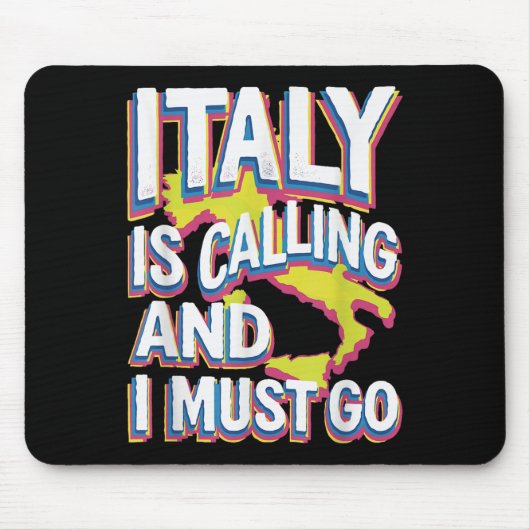Italië noemt reizen kunst muismat (Voorkant)