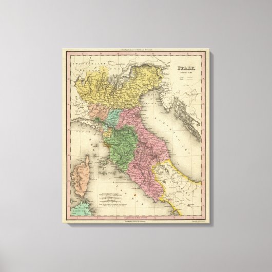 Italië noordelijk deel canvas afdruk (Voorkant)
