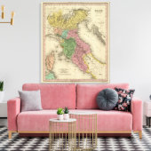 Italië noordelijk deel canvas afdruk (Insitu (Woonkamer))