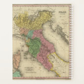 Italië noordelijk deel planner (Achterkant)