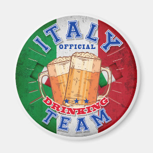 Italië Officieel Drankteam. Grappig bier Magneet