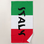 Italië officiële vlag strandlaken (Voorkant)