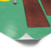 Italië om te skiën perfect poster (Hoek)