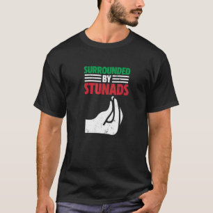 Italië omgeven door stunads Italiaanse hand gebaar T-shirt