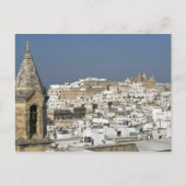 Italië, Ostuni, sluit uitzicht oude stad af Briefkaart (Voorkant)