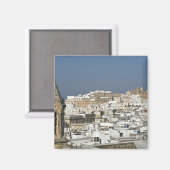 Italië, Ostuni, sluit uitzicht oude stad af Magneet (Voorkant / Achterkant)