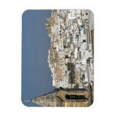 Italië, Ostuni, sluit uitzicht oude stad af Magneet (Verticaal)