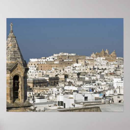 Italië, Ostuni, sluit uitzicht oude stad af Poster (Voorkant)