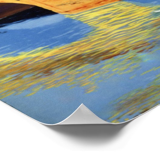 Italië, oud poster (Hoek)