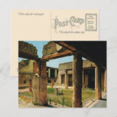 Italië, oudheden, Herculaneum Briefkaart (Voorkant / Achterkant)