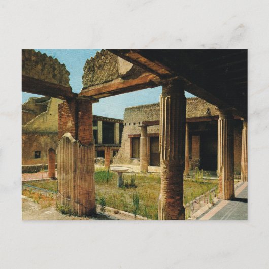 Italië, oudheden, Herculaneum Briefkaart (Voorkant)
