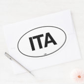 Italië Ovaal Ovale Sticker (Envelop)