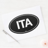 Italië Oval Ovale Sticker (Envelop)