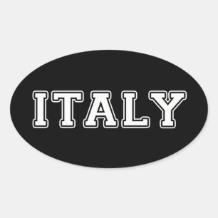 Italië Ovale Sticker